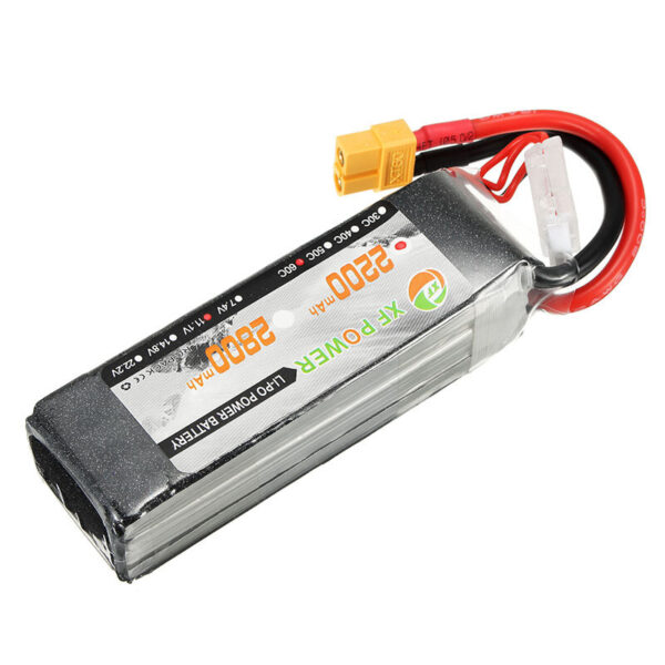 XF Power 11.1V 2200mAh 60C 3S Lipo Battery XT60 Plug - Image 4