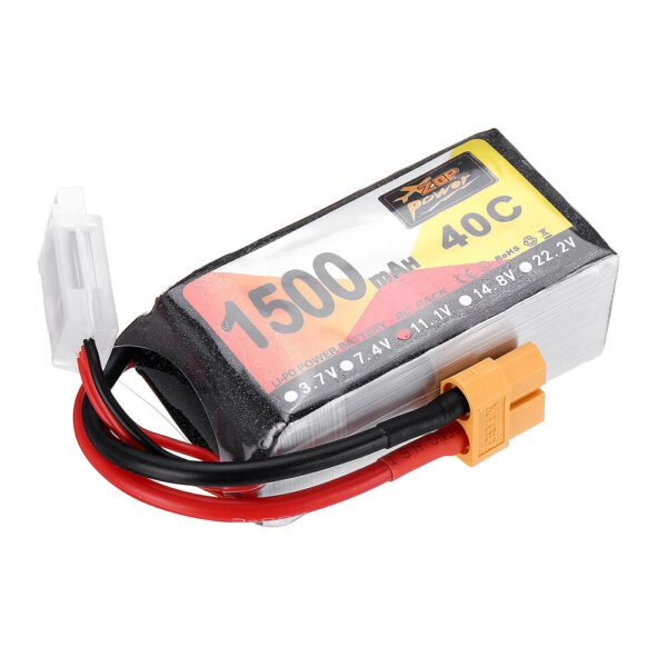 5Pcs ZOP Power 11.1V 1500mAh 40C 3S Lipo Battery XT60 Plug for Eachine Wizard X220 FPV Racing RC Drone - Image 3