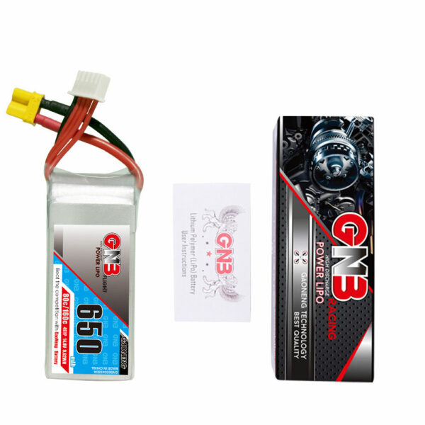 Gaoneng GNB 14.8V 650mAh 80C 4S LiPo Battery XT30U-F Plug for  GEPRC Tern LR40 FPV Racing Drone - Image 4