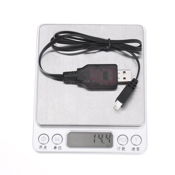 HS 7.4V 2S Li-ion Battery Charger USB Charging Cable for 18301 18302 18311 18312 1/18 RC Car Parts - Image 7