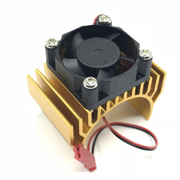 Aluminum Alloy 540/550 Motor Heatsink Radiator with Fan JST Connector for 1/8 1/10 RC Car Parts - Image 3