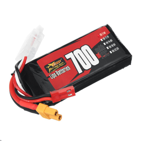 ZOP Power 2S 7.4V 700mAh 75C 5.18Wh LiPo Battery XT30 Plug for RC Helicopter FPV Racing Drone - Image 3