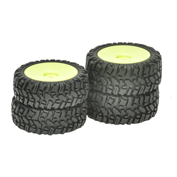 4PCS 12mm Hex RC Car Wheel Tires for MJX 1/14 14209 14210 1/16 16207 16208 16209 16210 M162 M163 H16E SCY 1/16 RC Car Parts - Image 1