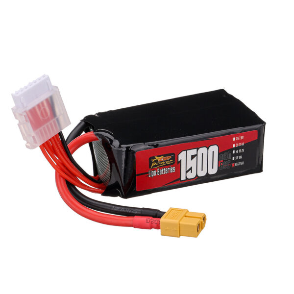 ZOP Power 6S 22.8V 1500mAh 60C 34.2Wh LiPo Battery XT60 Plug for RC Drone - Image 3