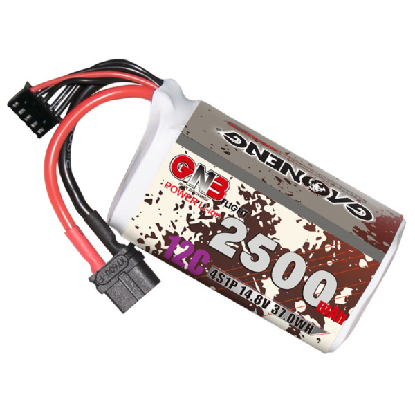 Gaoneng GNB 14.8V 2500mAh 12C 4S Li-ion Battery XT30/XT60 Plug for RC Drone - Image 1