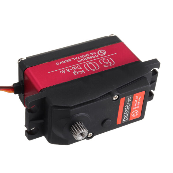 DSSERVO DS5160 HV 60kg 180/270 18T Metal Gear Digital Servo For 1/5 Redcat HPI Baja 5B SS RC Car Compatible SAVOX-0236 LOSI XL 5T - Image 3