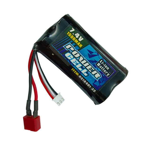 HS 18431 18432 1/18 RC Car Parts 7.4v 1500mAh 2S T Plug Li-ion Battery Vehicles Models Spare Accessories 18401-32 - Image 2