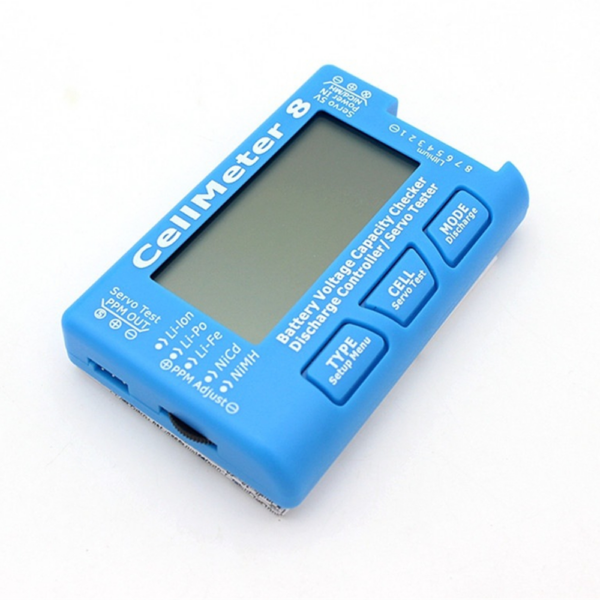 CellMeter 8 1-8S Li-Po Battery Discharge Charger Voltage Servo Test All-in-one Multi-Function Tester - Image 1