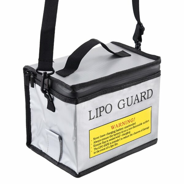 Lipo Battery Safety Bag 215x145x165mm Portable Explosion-proof Fireproof Storage Bag For RC Drone Batteries - Image 5