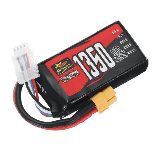 ZOP Power 3S 11.1V 1350mAh 120/240C 14.985Wh LiPo Battery XT60 Plug for RC FPV Racing Drone Helicopter Airplane Quadcopter - Image 2