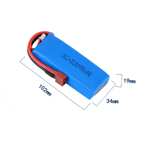 7.4V 3000MAH 25C 2S Universal Large Capacity Liop Battery for WLtoys 144001 RC Car - Image 5