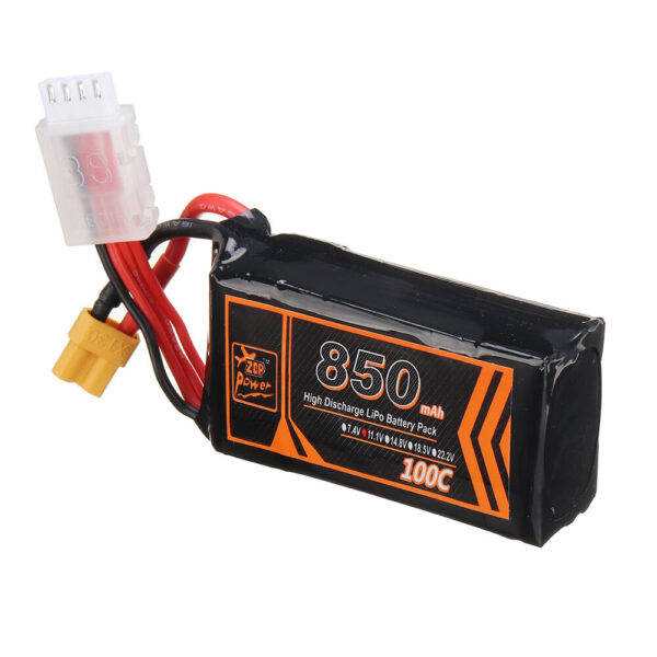 ZOP Power 11.1V 850mAh 100C 3S Lipo Battery XT30 Plug for RC Racing Drone - Image 5