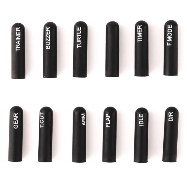 12pcs Radiomaster Labeled Silicon Switch Cover Set Short/Long for TX16S TX12 Zorror Jumper Flysky Radio Transmitter DIY Parts - Image 8