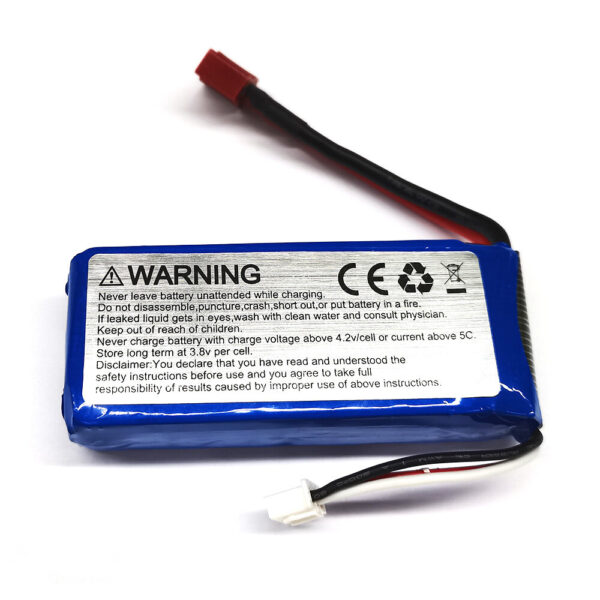 Eachine 7.4V 3000mah RC Car Battery 30C Lipo Battery T Plug For 1/12 Eachine EAT04 Wltoys 12428 12423 Feiyue RC Car Parts - Image 2