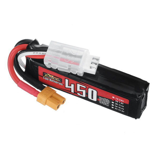 ZOP Power 7.6V 450mAh 80C 2S LiPo Battery With XT30 Plug for RC Drone - Image 3