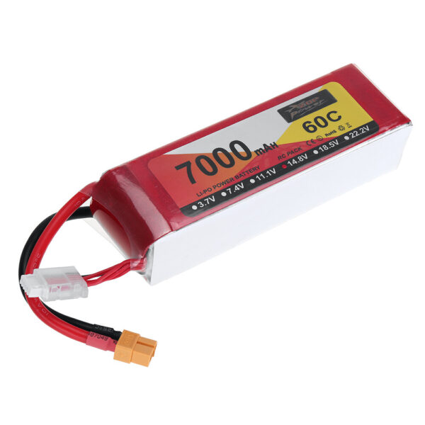 ZOP Power 14.8V 7000mAh 60C 4S LiPo Battery XT60 Plug for RC Racing Drone - Image 2