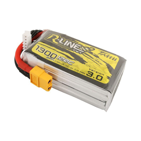 TATTU R-LINE V3.0 4S 14.8V 1300mAh 120C LiPo Battery XT60 Plug for Wizard X220S 5 Inch RC Drone FPV Racing - Image 1