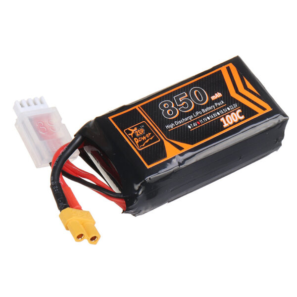 ZOP Power 11.1V 850mAh 100C 3S Lipo Battery XT30 Plug for RC Racing Drone - Image 6