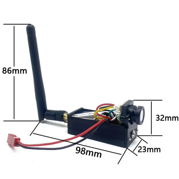 EWRF 5.8GHz 48CH 100/200/400/1000mW Adjustable VTX FPV Transmitter with 1.4mm CMOS 700TVL FPV Camera for RC Drone - Image 4