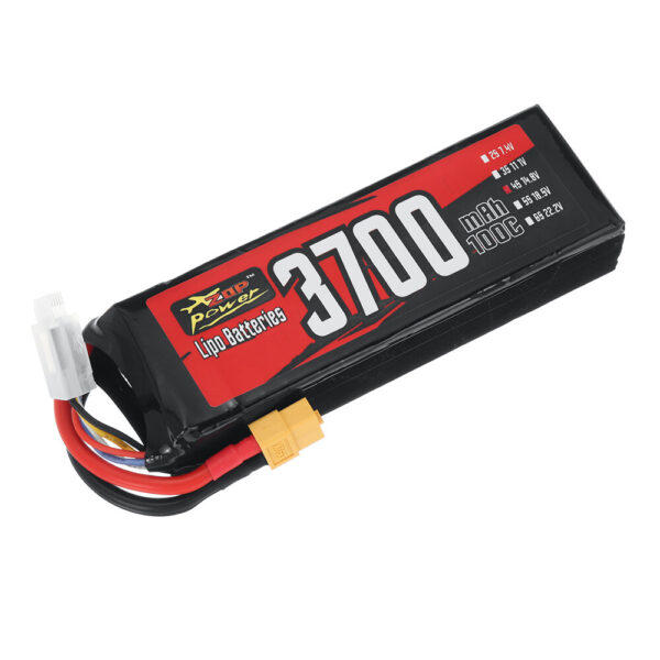 ZOP Power 4S 14.8V 3700mAh 100C 54.76Wh LiPo Battery XT60 Plug for RC Car - Image 2