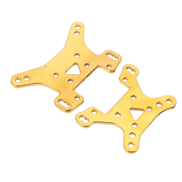 2PCS Wltoys 124017 124019 1/12 RC Car Spare Metal Front Rear Shock Absorber Plate Board 1833 Vehicles Model Parts - Image 3