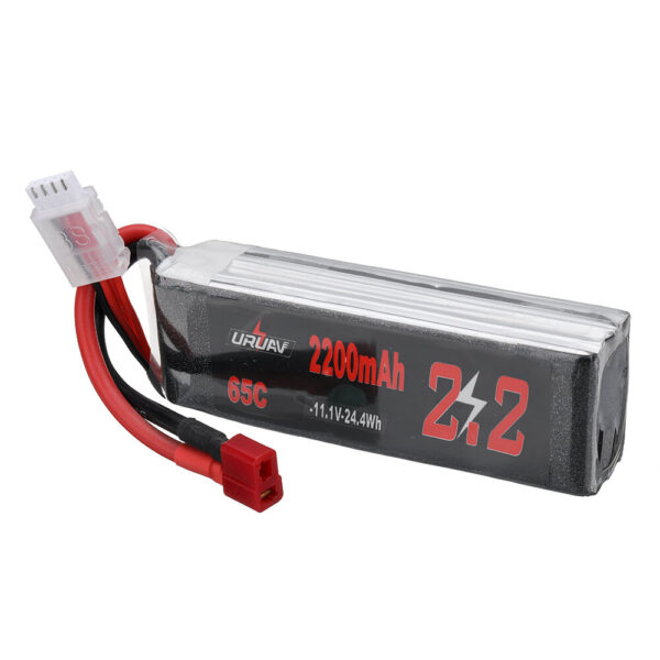 URUAV 11.1V 2200mAh 65C 3S LiPo Battery T Deans Plug for RC Car - Image 1