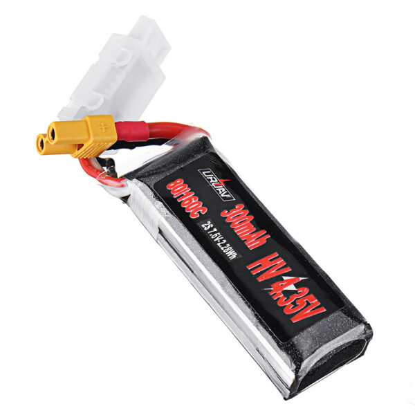 URUAV 7.6V 300mAh 80C/160C 2S HV 4.35V Lipo Battery XT30 Plug for EMAX Tinyhawk II Indoor FPV Racing Drone - Image 3