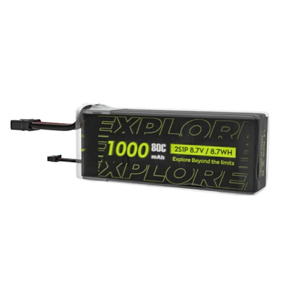 2PCS Explorer 7.6V 1000mAh 80C 2S1P LiPo Battery XT30 Plug for Micro Quad - Image 1