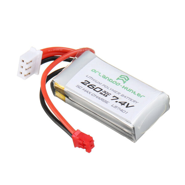 Orlandoo Hunter 7.4V 260mAh 30C 2S Lipo Battery PH2.0 Plug for OH32A02 OH32A03 OH35A01 1/32 1/35 RC Car - Image 5