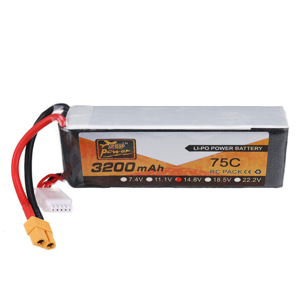 2Pcs ZOP Power 14.8V 3200mAh 75C 4S Lipo Battery XT60 Plug for RC Airplane - Image 4