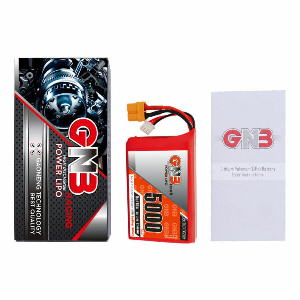 Gaoneng 7.4V 5000mAh 5C 2S LiPo Battery XT60 Plug for Radiomaster TX16S Transmitter - Image 5