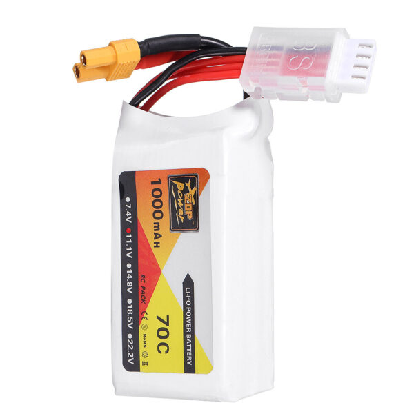 ZOP Power 11.1V 1000mAh 70C 3S Lipo Battery XT30 Plug - Image 4