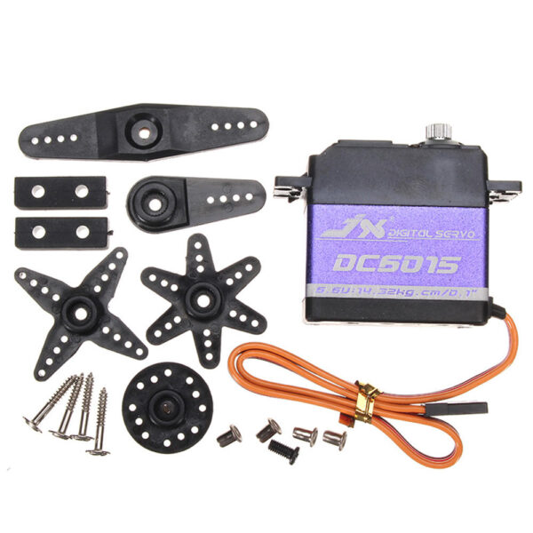 4PCS JX DC6015 14.32KG DC Metal Gear High Torque Standard Angle Digital Servo For RC Model Transmitter Radio - Image 7