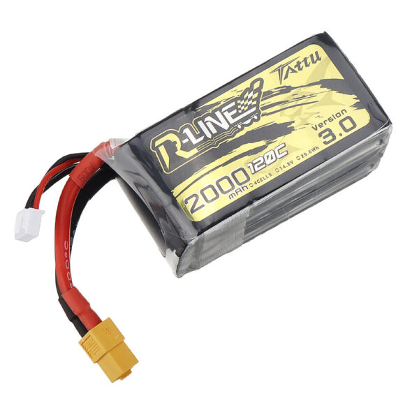 TATTU R-LINE V3.0  4S 14.8V 2000mAh 120C LiPo Battery XT60 Plug for Airplane RC Car Helicopter FPV Racing Drone - Image 3