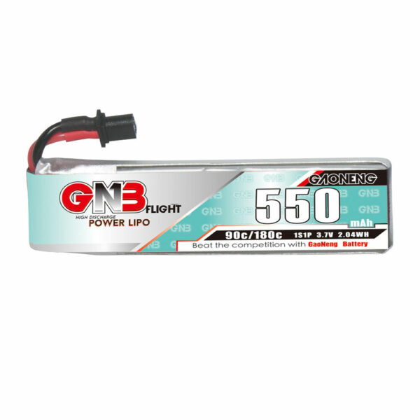 6Pcs Gaoneng 3.7V 550mAh 90C 1S LiHV Battery A30 Plug With Adapter Cable for Emax Tinyhawk S BetaFPV Beta75X - Image 1