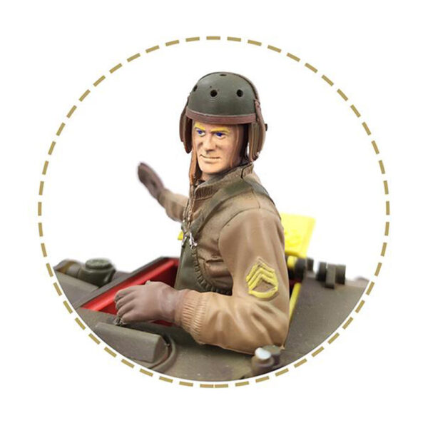 COOLBANK HLC-0003 American Tank Commander Helmet 1938 RC Car Decoration Parts - Image 2