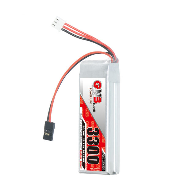 Gaoneng GNB 7.4V 3300mAh 5C 2S LiPo Battery JR Plug for Airtronics / Sanwa MT-4  M11X M12 Transmitters Exzes-X Aquila-6 SD-10G - Image 2