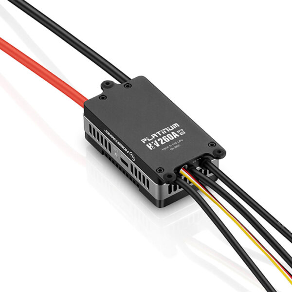 Hobbywing Platinum 260A V5 VBar Telemetry Brushless ESC for RC Helicopters - Image 2