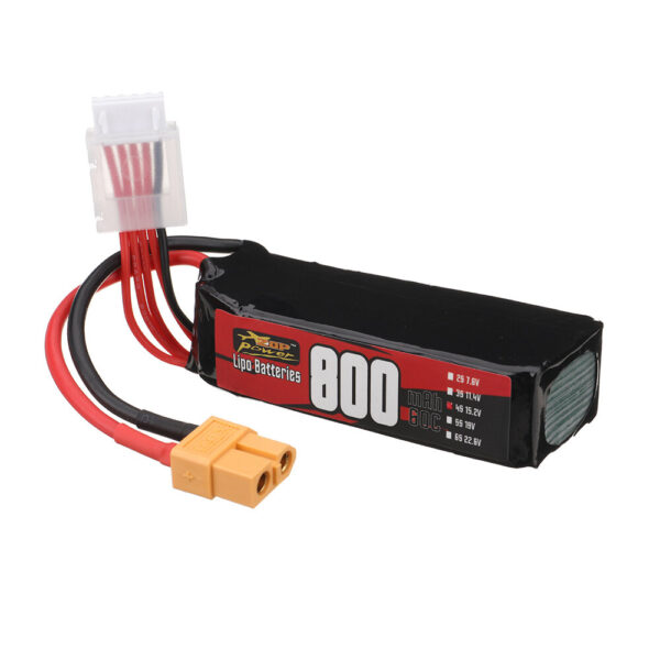 ZOP Power 4S 15.2V 800mAh 60C 11.84Wh LiPo Battery XT60 Plug for RC FPV Racing Drone Airplane Helicopter - Image 1