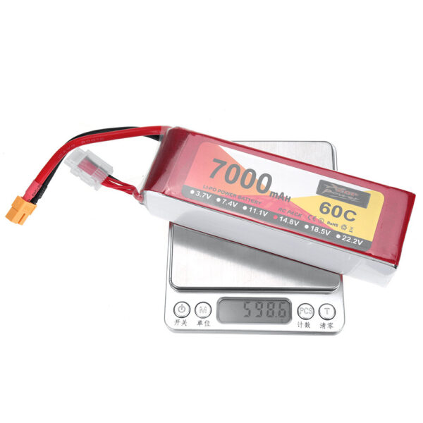 ZOP Power 14.8V 7000mAh 60C 4S LiPo Battery XT60 Plug for RC Racing Drone - Image 9