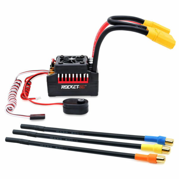 Surpass Hobby Rocket V2 Waterproof 130A/160A Brushless ESC for 1/7 1/8 RC Car Vehicles Model Parts - Image 1