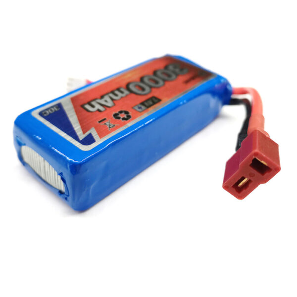 Eachine 7.4V 3000mah RC Car Battery 30C Lipo Battery T Plug For 1/12 Eachine EAT04 Wltoys 12428 12423 Feiyue RC Car Parts - Image 1