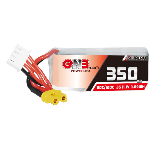 Gaoneng GNB3503S60A 11.1V 350mAh 60C 3S LiPo Battery XT30 Plug for 2.5 Inch Toothpick FPV Racing Drone RC Car Helicopter Aiplane - Image 1