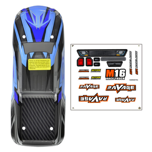 HBX Haiboxing 16889 16889A PRO 1/16 RC Car Parts Body Shell w/ Sticker Vehicles Models Spare Accessories M16-B002 M16039 - Image 5