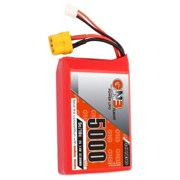 Gaoneng 7.4V 5000mAh 5C 2S LiPo Battery XT60 Plug for Radiomaster TX16S Transmitter - Image 1