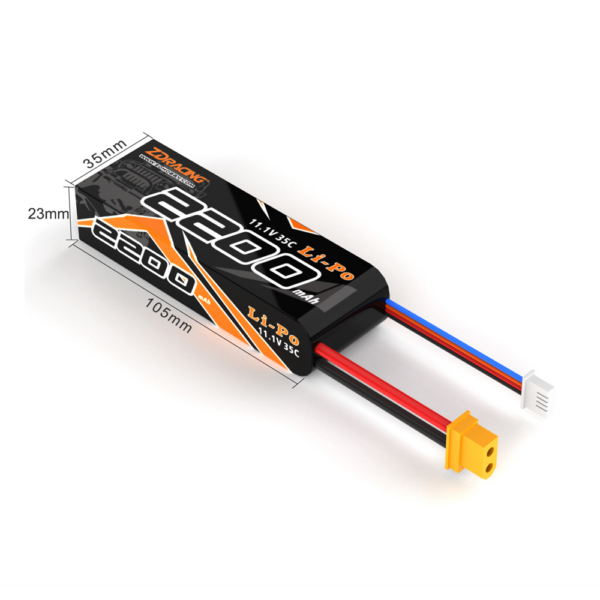 ZD Racing MT16 1/16 RC Car Parts 11.1V 2200mAh 35C 3S Lipo Battery XT60 Plug Vehicles Models Spare Accessories 16074 - Image 4