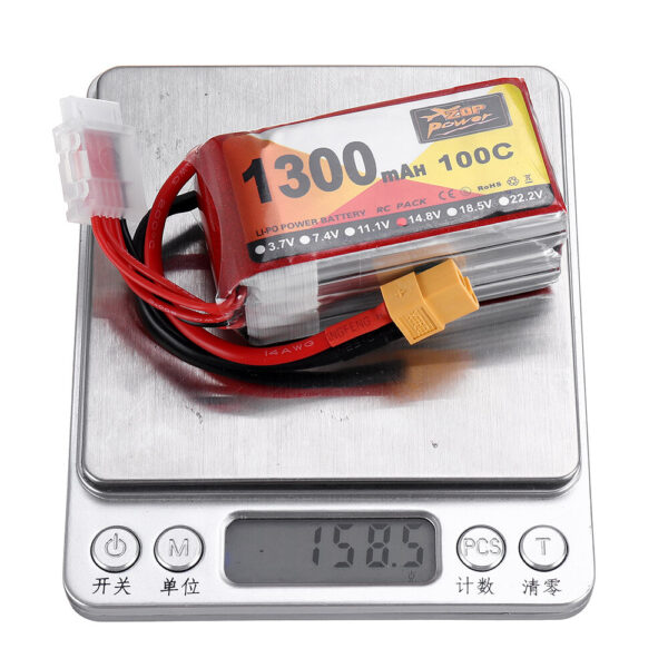 ZOP Power 14.8V 1300mAh 100C 4S Lipo Battery XT60 Plug for RC Racing Drone - Image 9