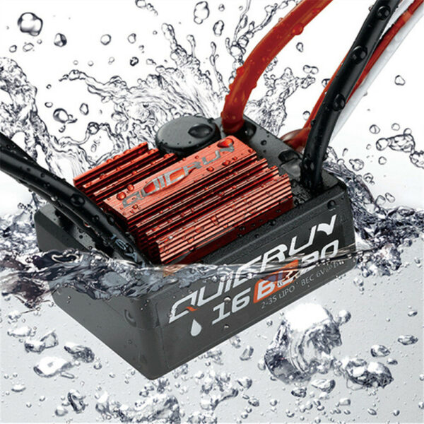 Hobbywing QuicRun WP-16BL30 Brushless Waterproof 30A Sensorless ESC For 1/16 1/18 Rc Car No.30110000 - Image 3