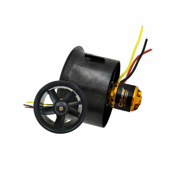 QX-Motor 64mm 5 Blades EDF Unit With QF2611 4500KV Brushless Motor 3S for RC Airplane Jet - Image 2