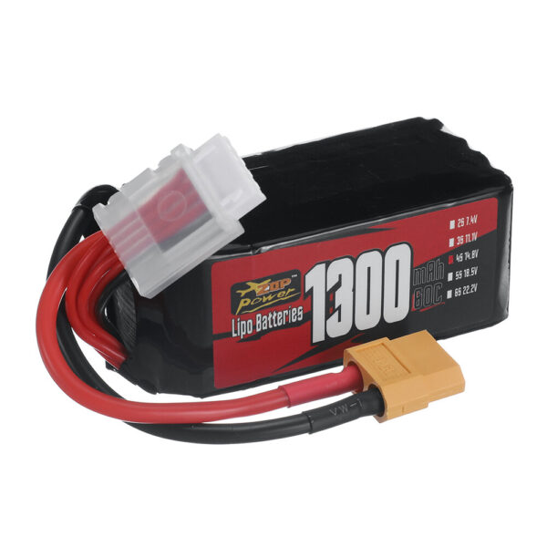 ZOP Power 4S 14.8V 1300mAh 60C 19.24Wh LiPo Battery XT60 Plug for RC Drone - Image 3